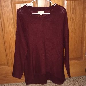 Rue21 sweater size medium maroon barely worn!!